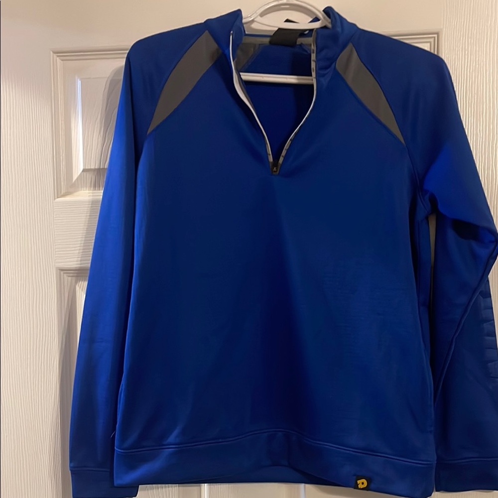 Blue Athletic Quarter-Zip Pullover